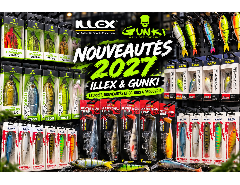 Nouveautés ILLEX & GUNKI 2027 : les nouvelles cannes et leurres carnassiers dévoilés au showroom !